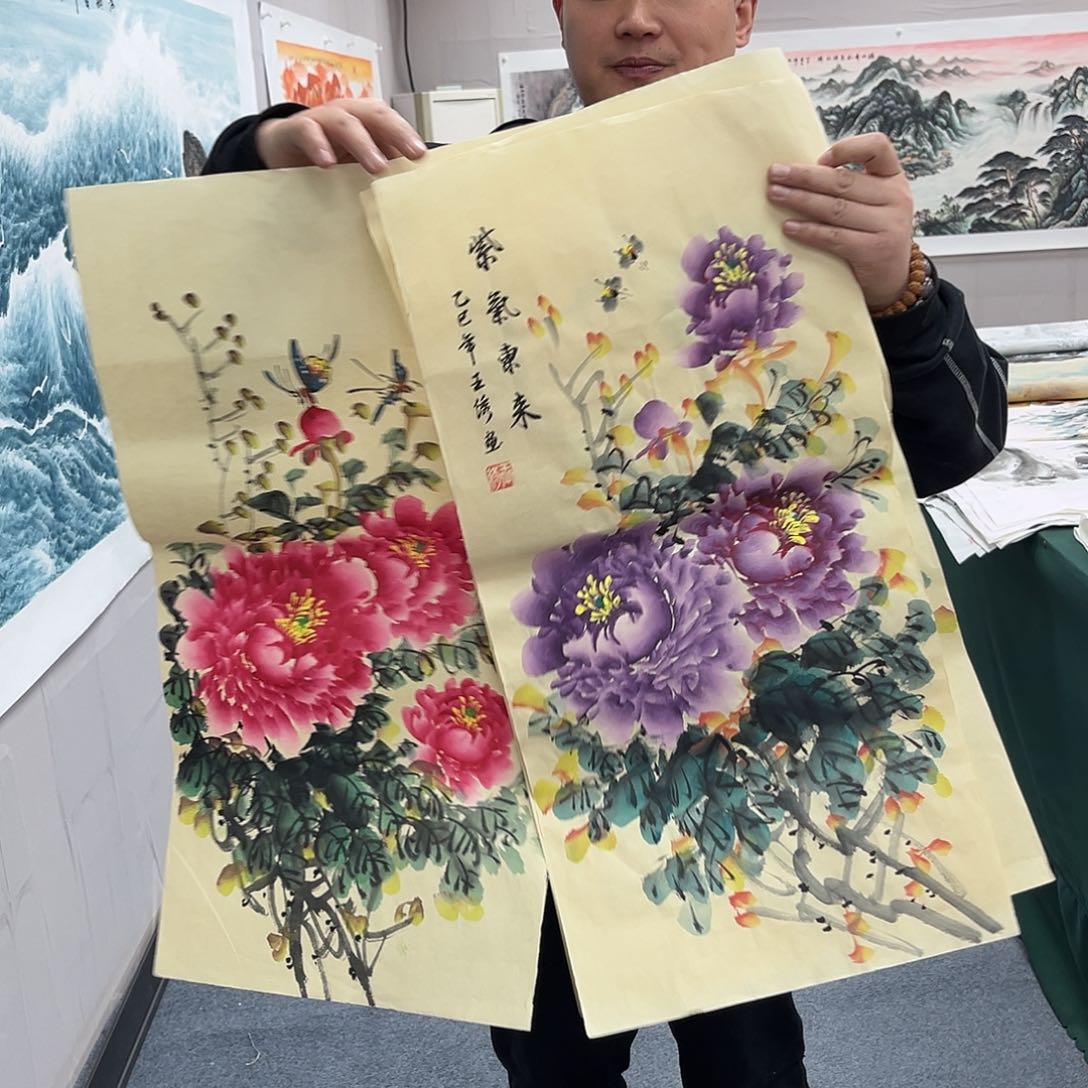 国画宣纸国画纯手绘作品