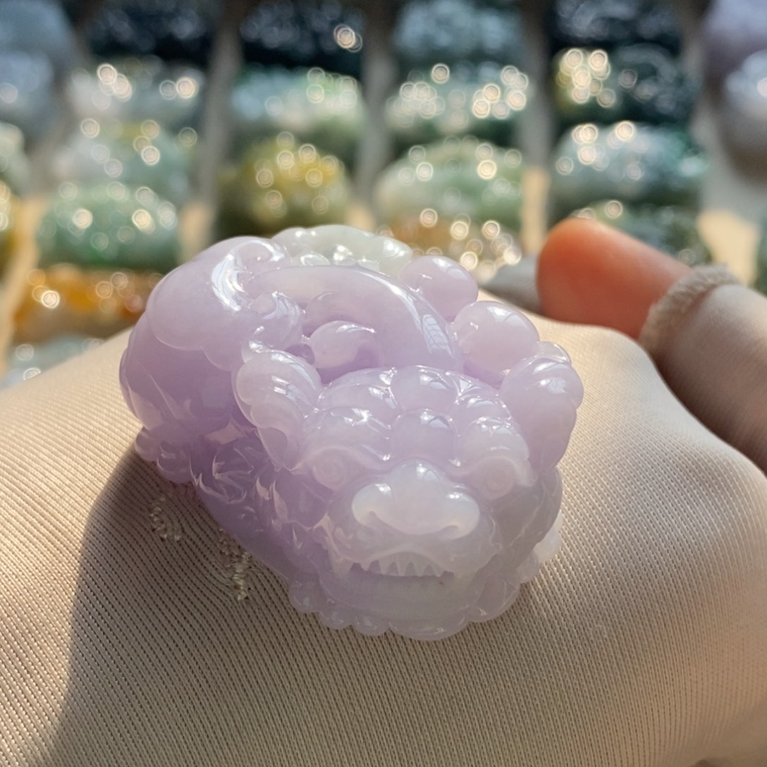 翡翠未镶嵌颈饰天然翡翠貔貅吊坠