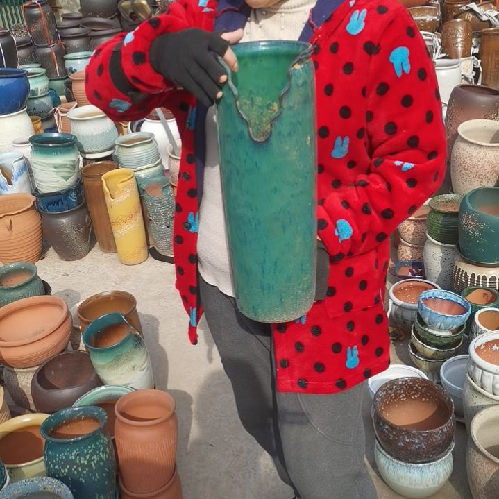 红陶口14高42瑕疵