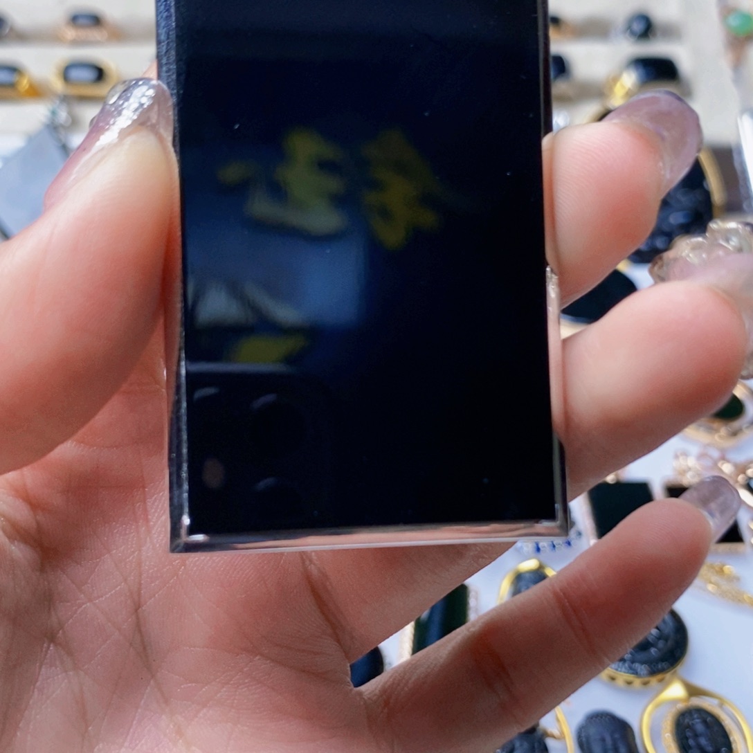 定制翡翠18K金镶嵌「*.墨翠