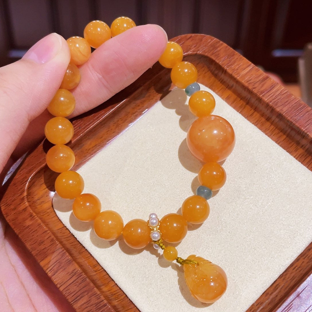 蜜蜡手链未镶嵌手串