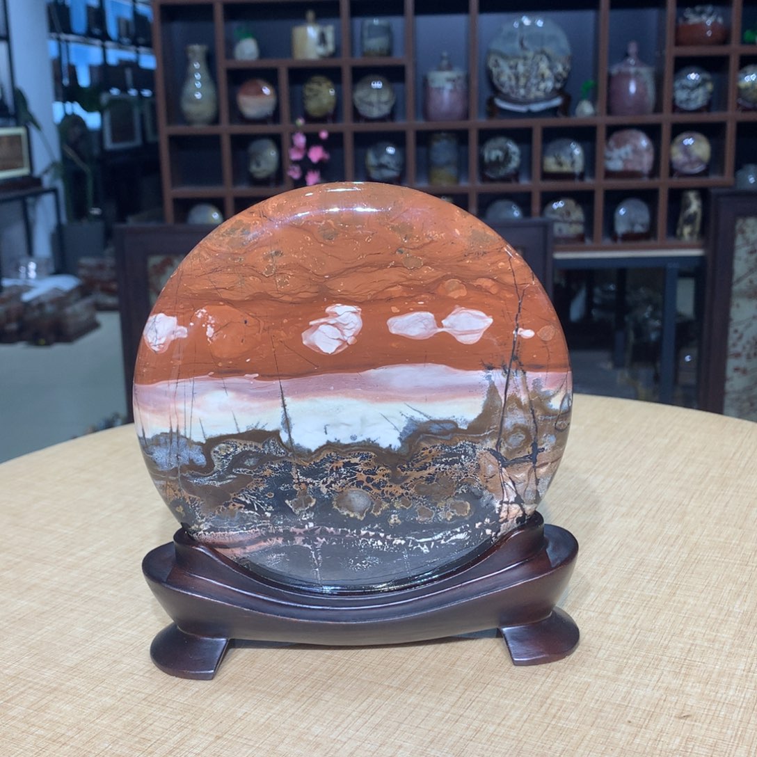 紫砂，广西国画石摆件，收藏观赏