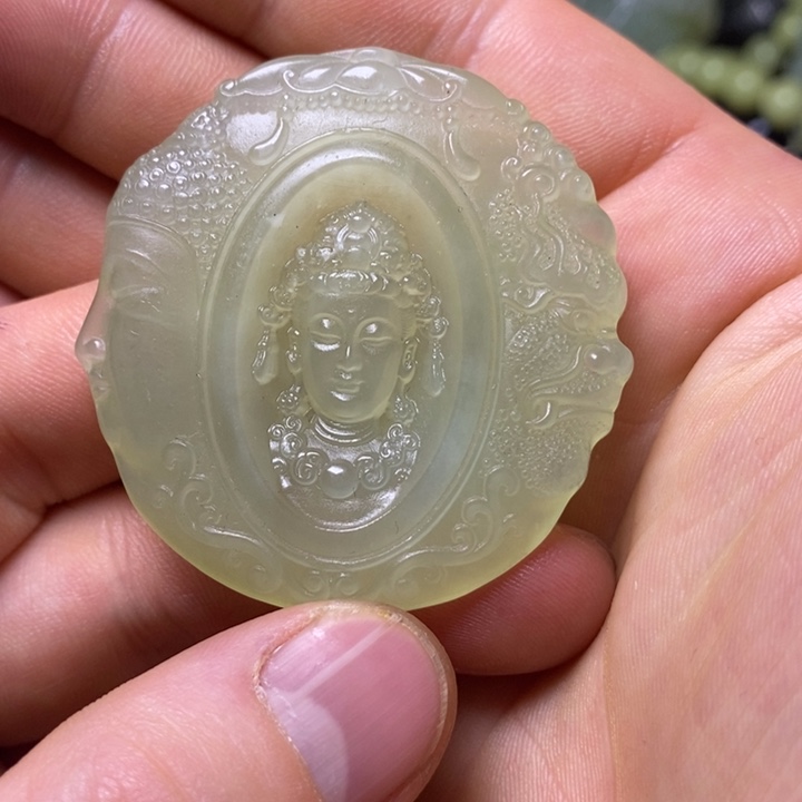 岫玉天然岫玉颈饰未镶嵌