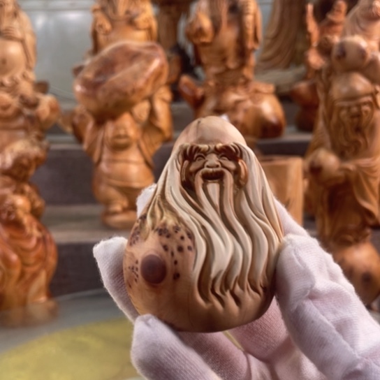 小***梁柏木（崖柏）崖柏工艺品手把件