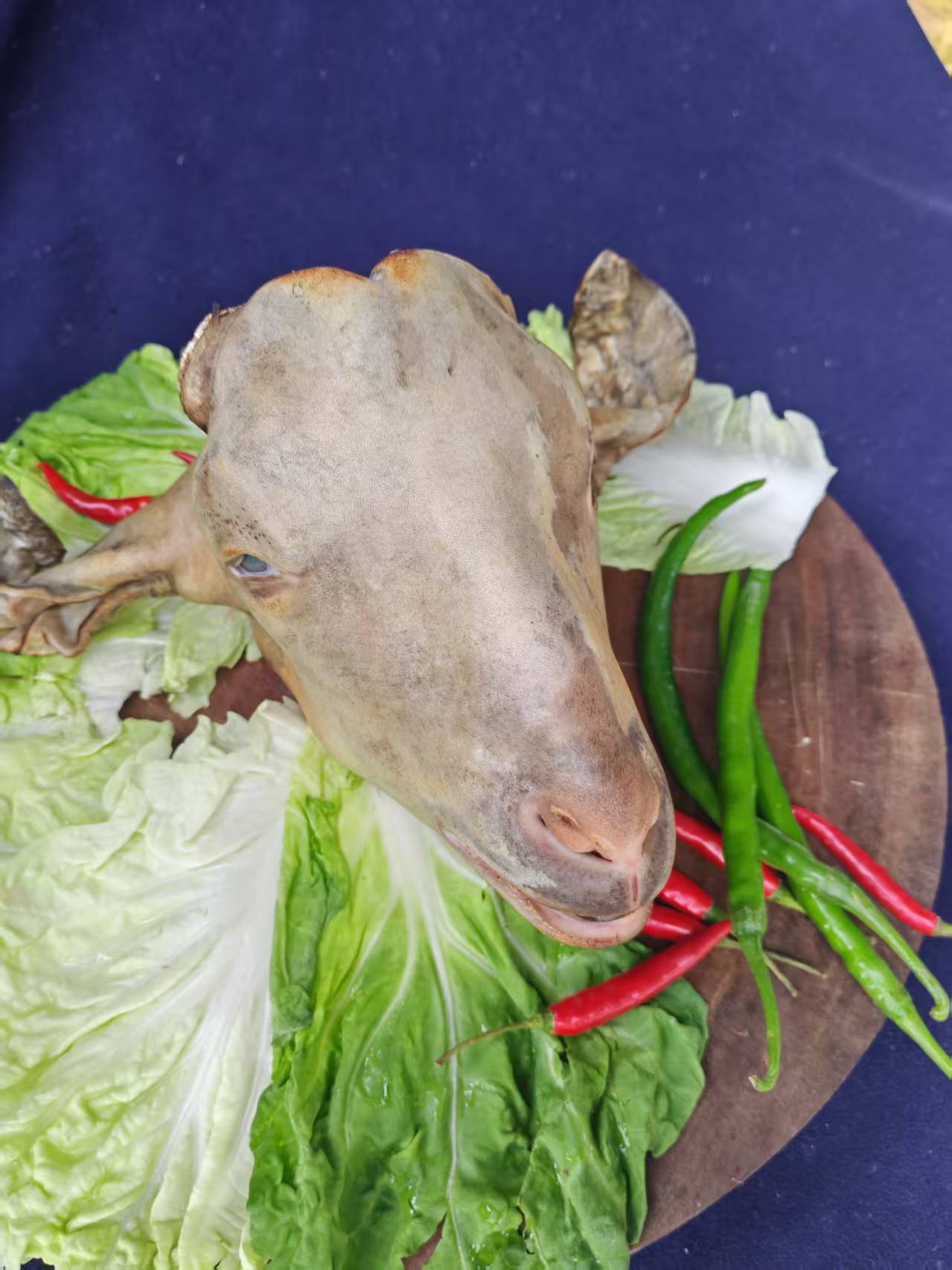 羊头（直播间称重改价）农家散养跑山羊，羊头