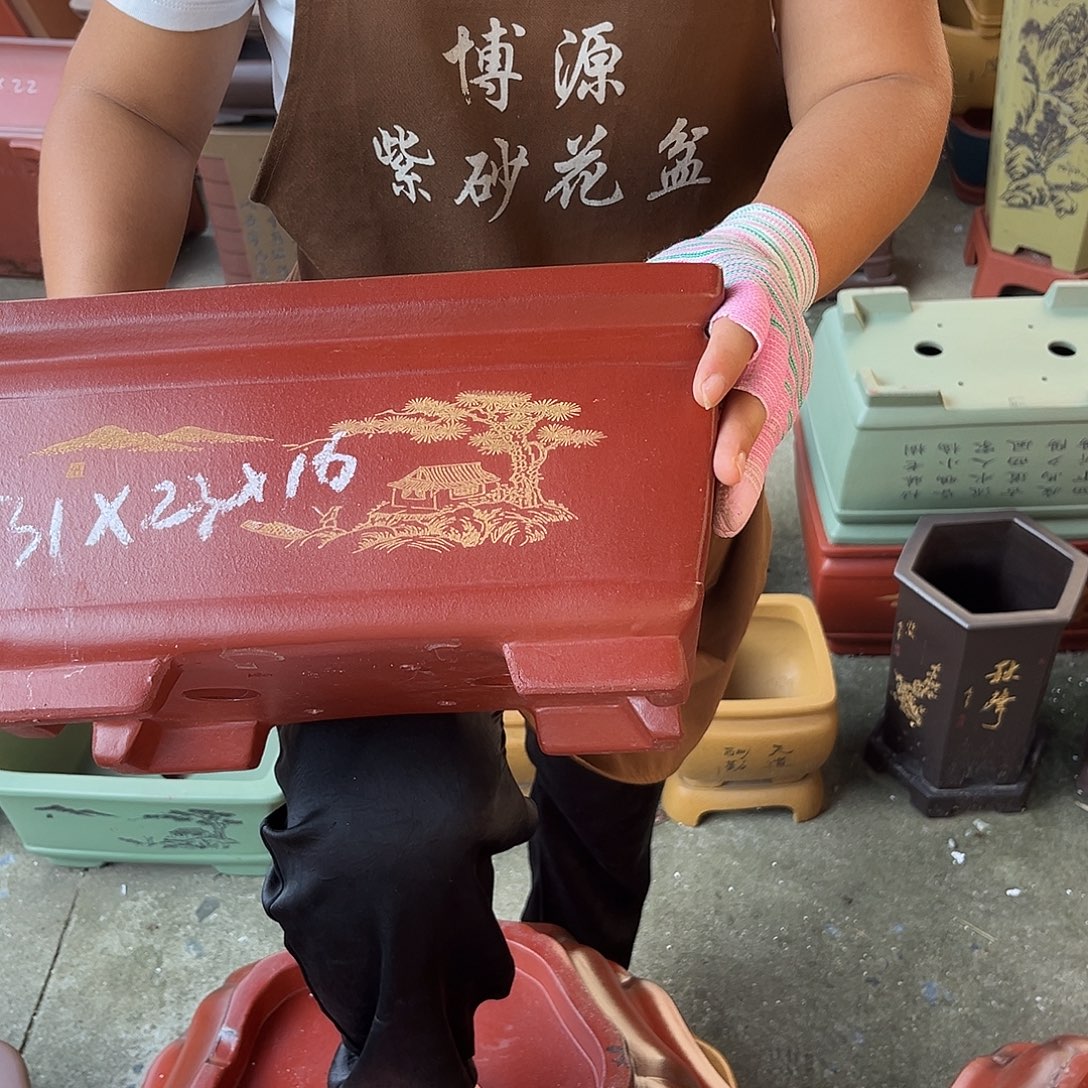 紫砂花盆盆景艺术