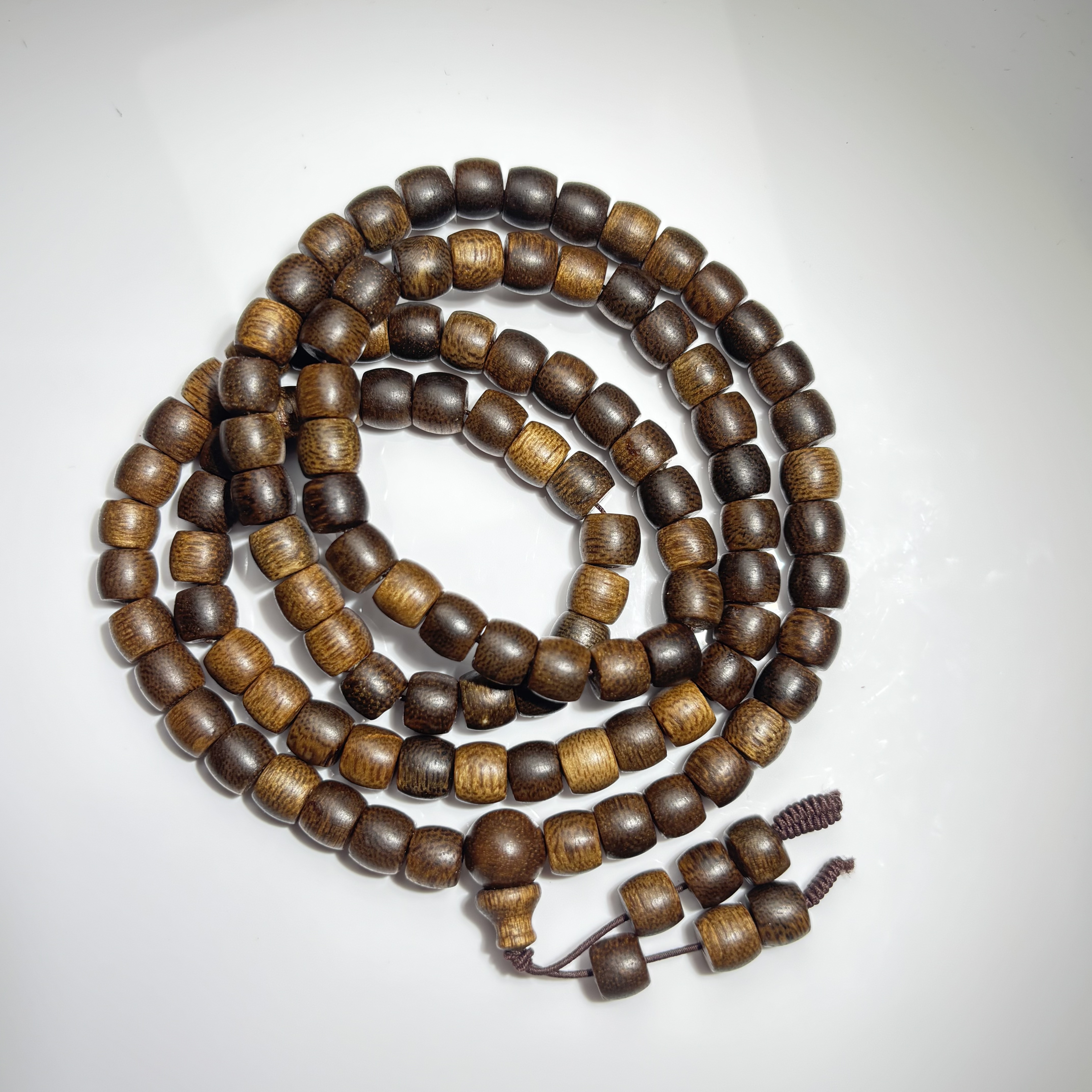 沉香DN019 沉香桶珠项链尺寸约7*7mm 多样性发一件