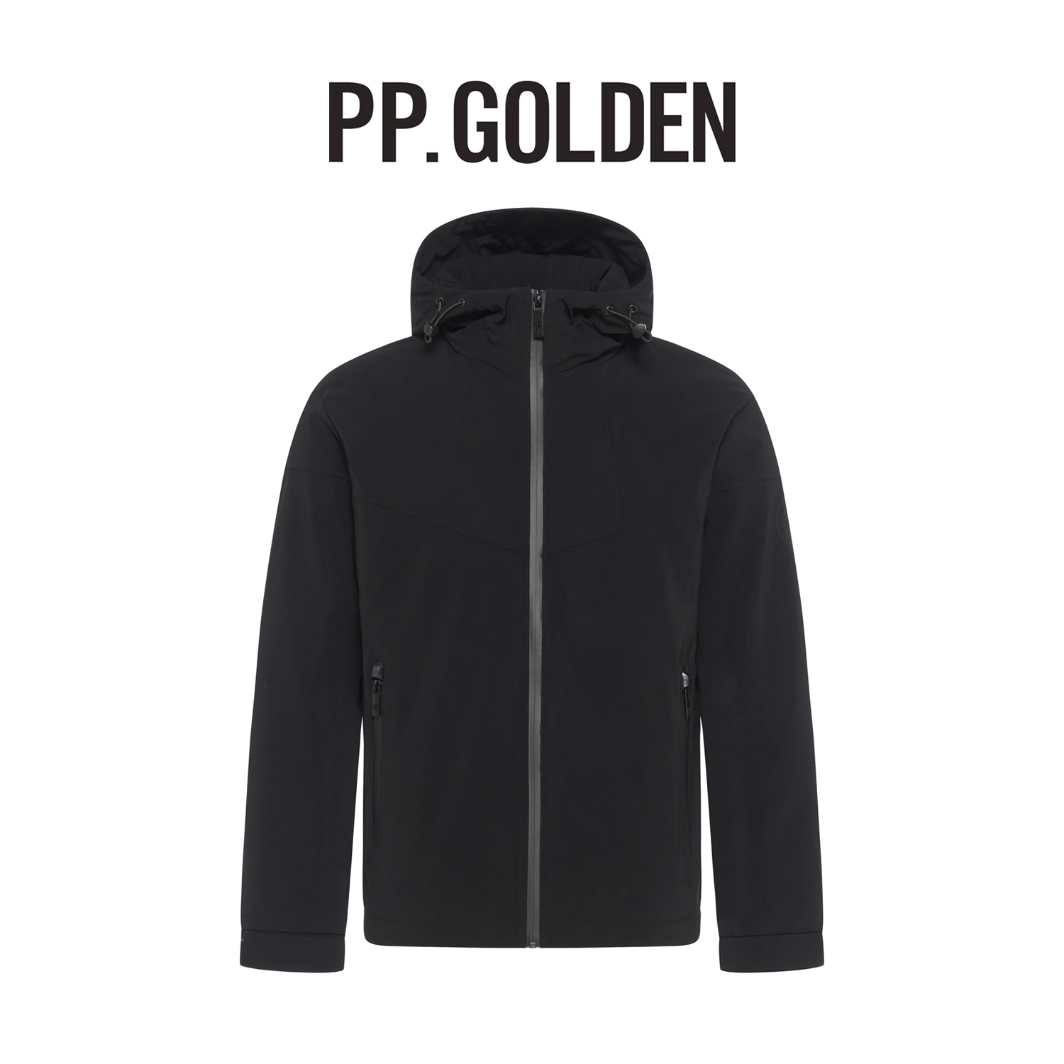 PP.GOLDEN男士冬季软壳轻薄纯色户外运动连帽羽绒服GYR61462352