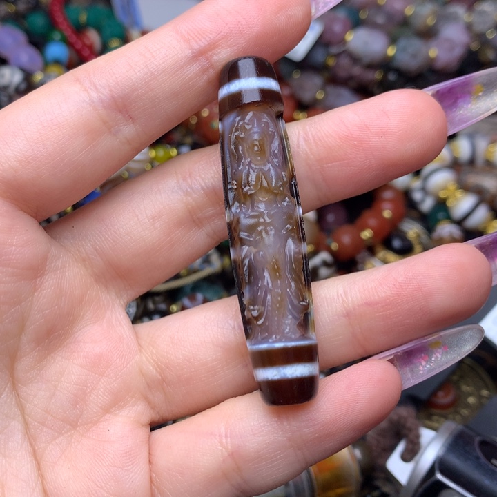 玛瑙/玉髓未镶嵌发一条