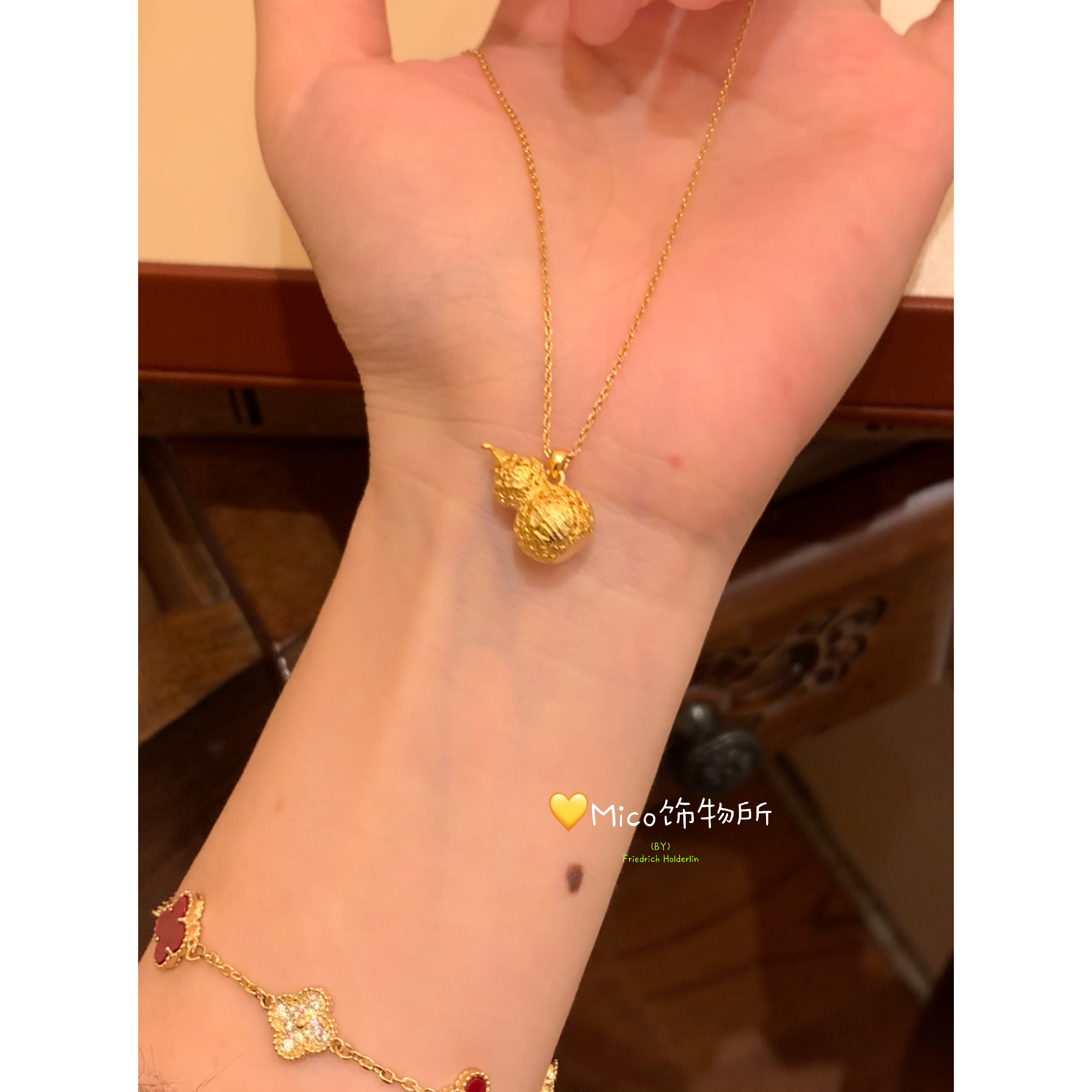 铜合金项链 【福禄】小众设计感高级感项链女M142