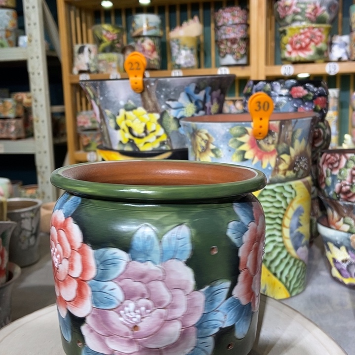 红陶景德镇艺术手绘作品