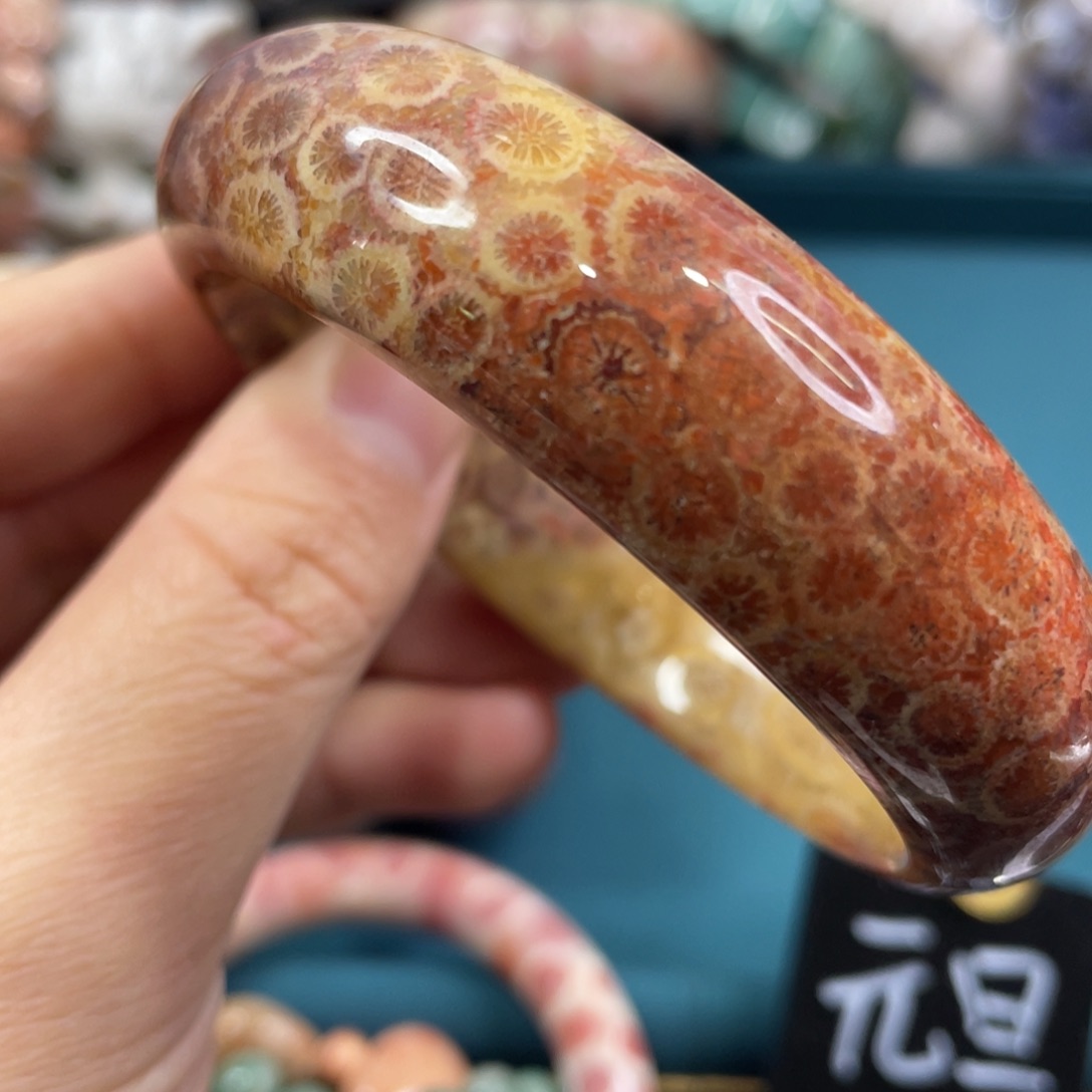 未镶嵌手镯硅化玉