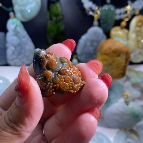 【闪购商品】颈饰未镶嵌翡翠金蟾