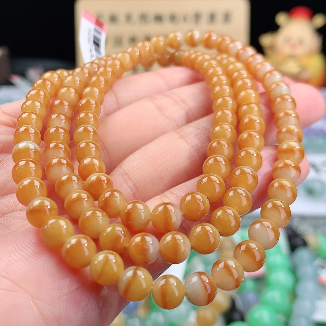 翡翠手链未镶嵌卡6mm