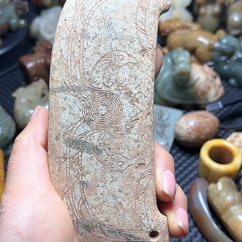 白玉菩提吊坠摆件