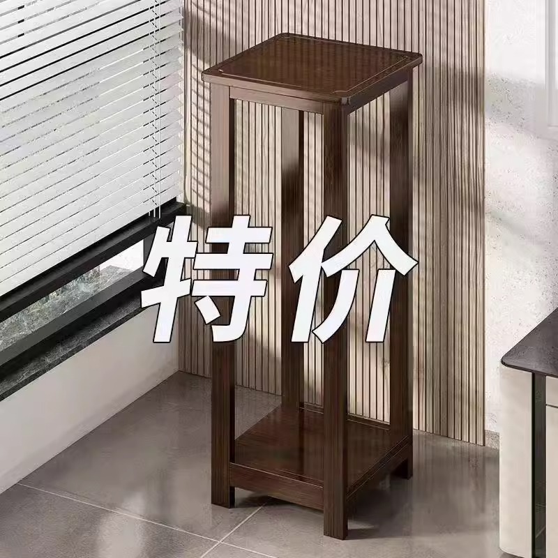 客厅花架子阳台置物架实木落地式多层花架室内家用植物绿萝花盆架