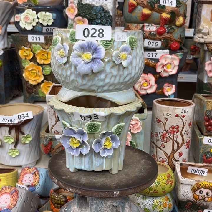 紫砂花盆粗陶材质多肉花盆