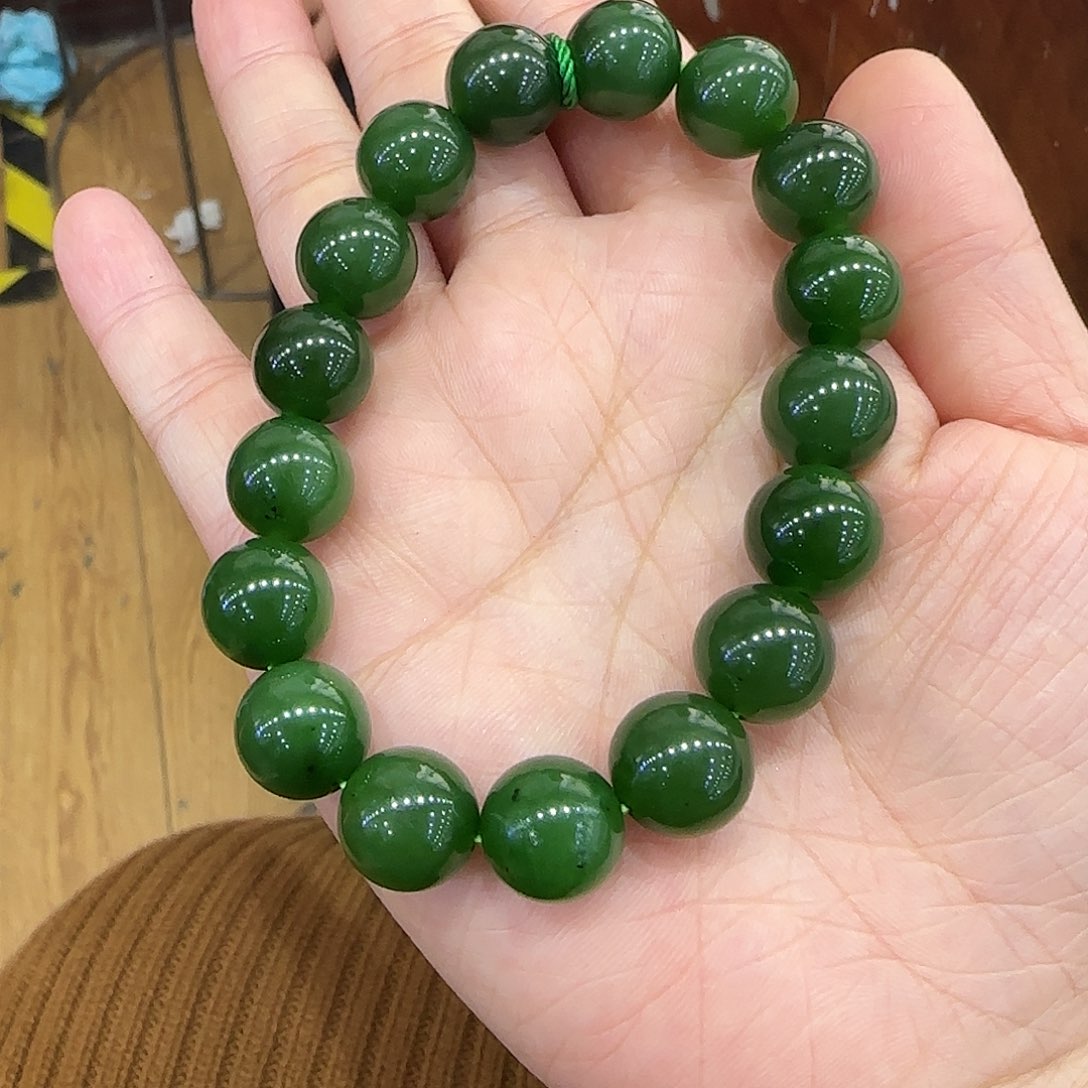 和田玉手串未镶嵌12