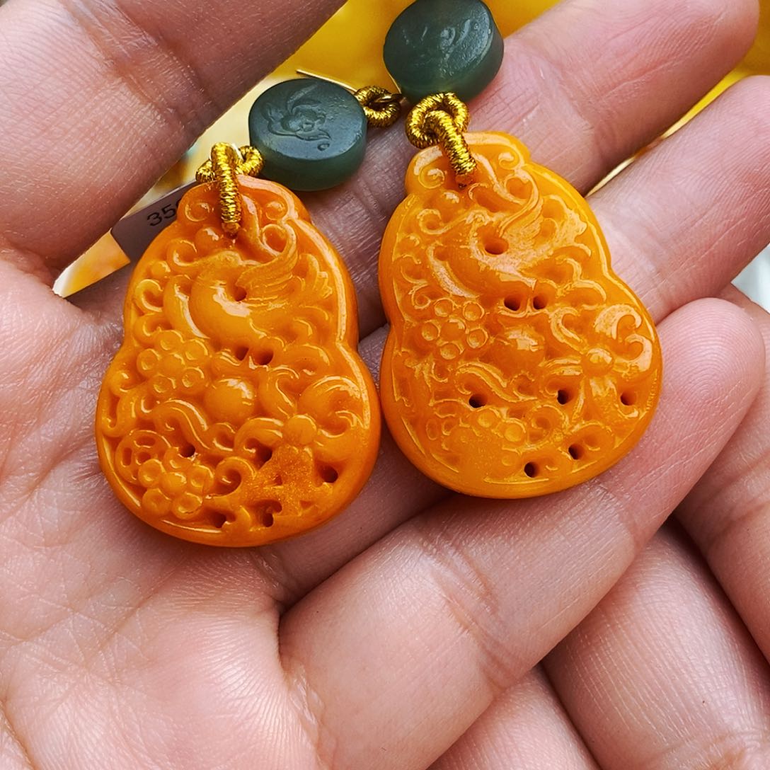 蜜蜡颈饰未镶嵌天然保真假一赔十350