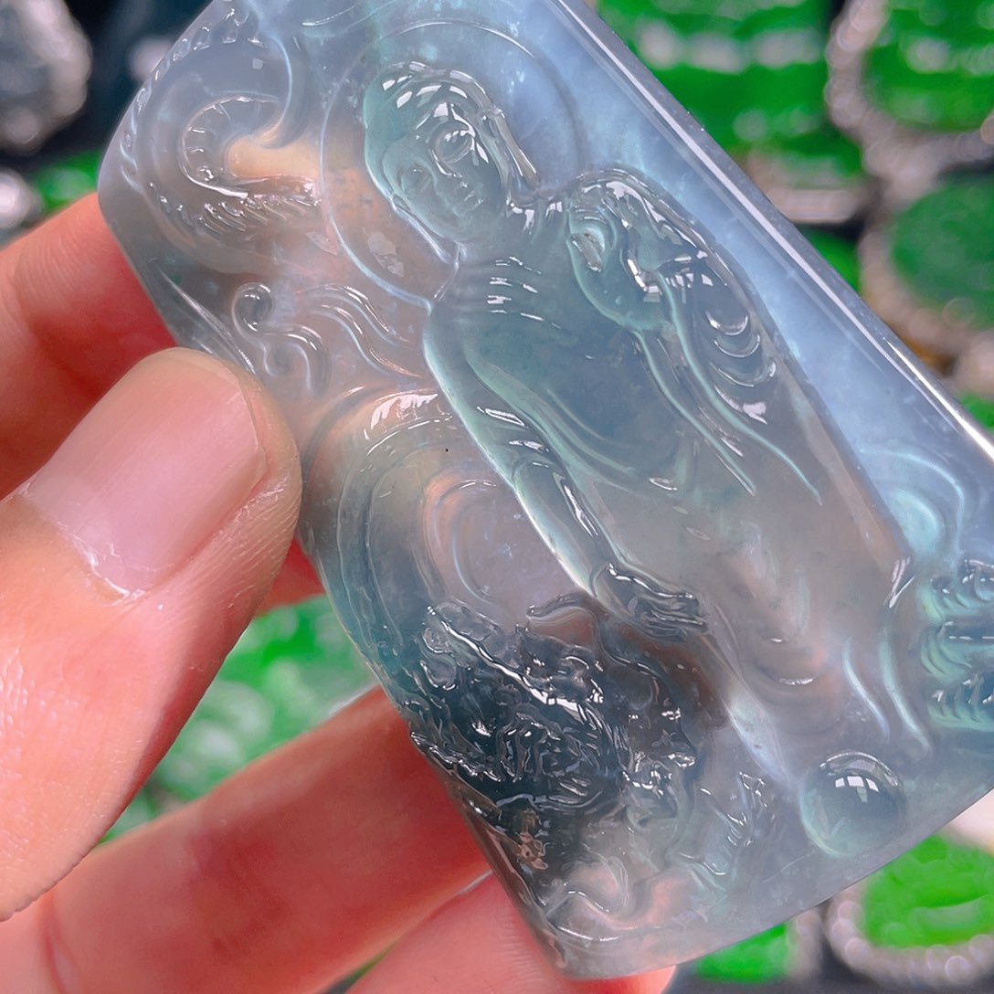 翡翠未镶嵌吊坠(不含链)