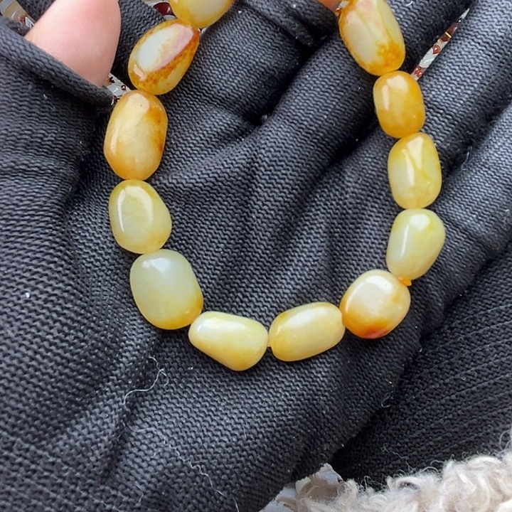 和田玉（糖玉）未镶嵌手链