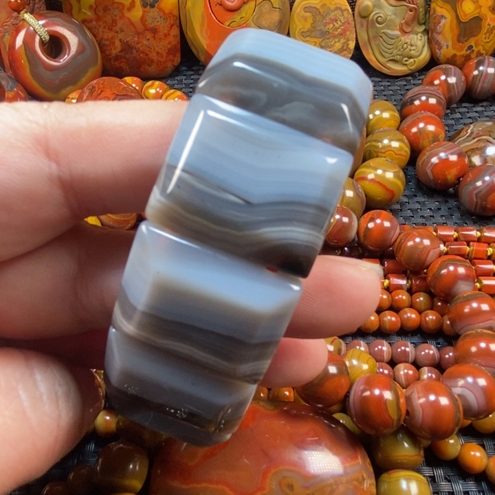 玛瑙/玉髓未镶嵌手链