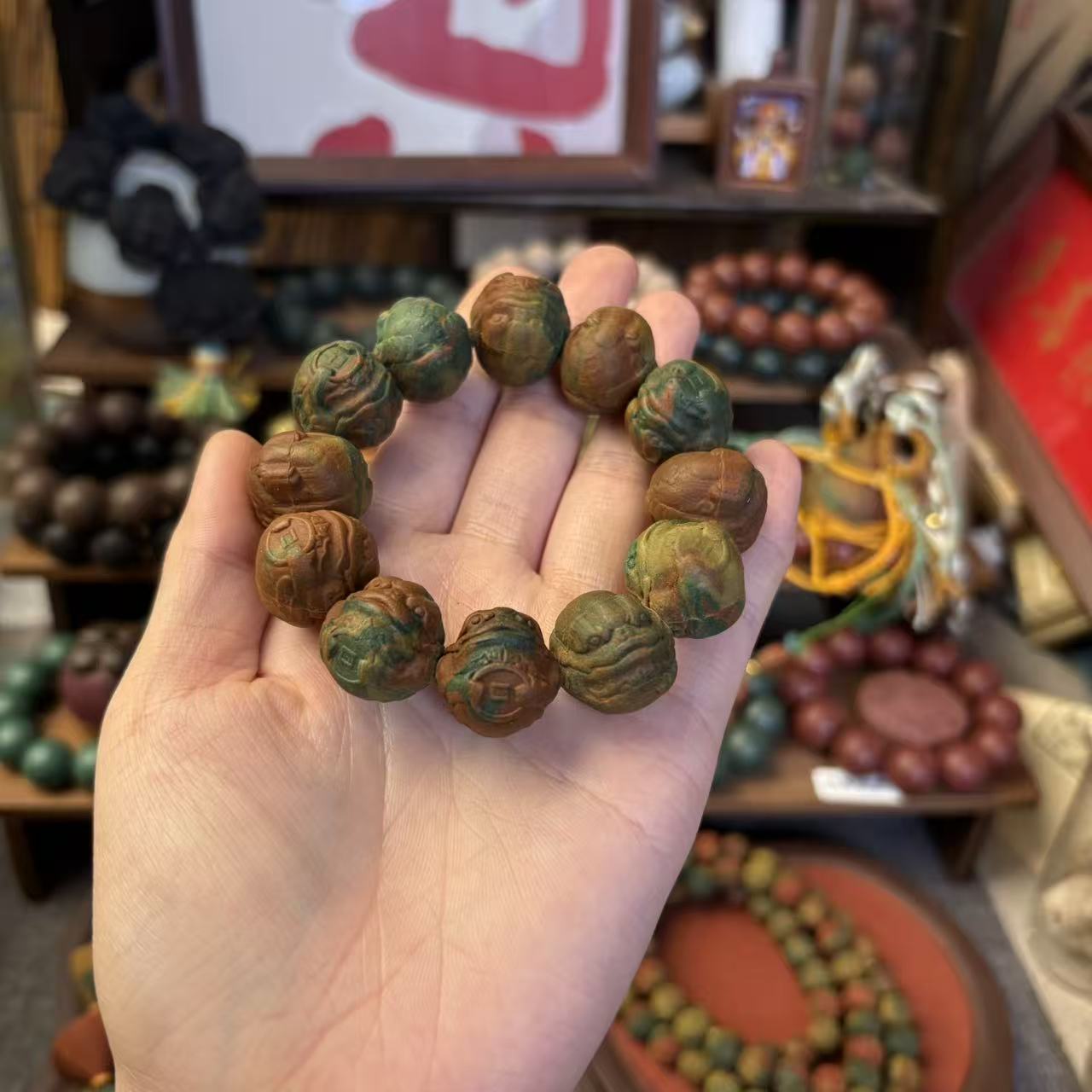 柚见清茶二苏撞色款合香珠天然香手工香