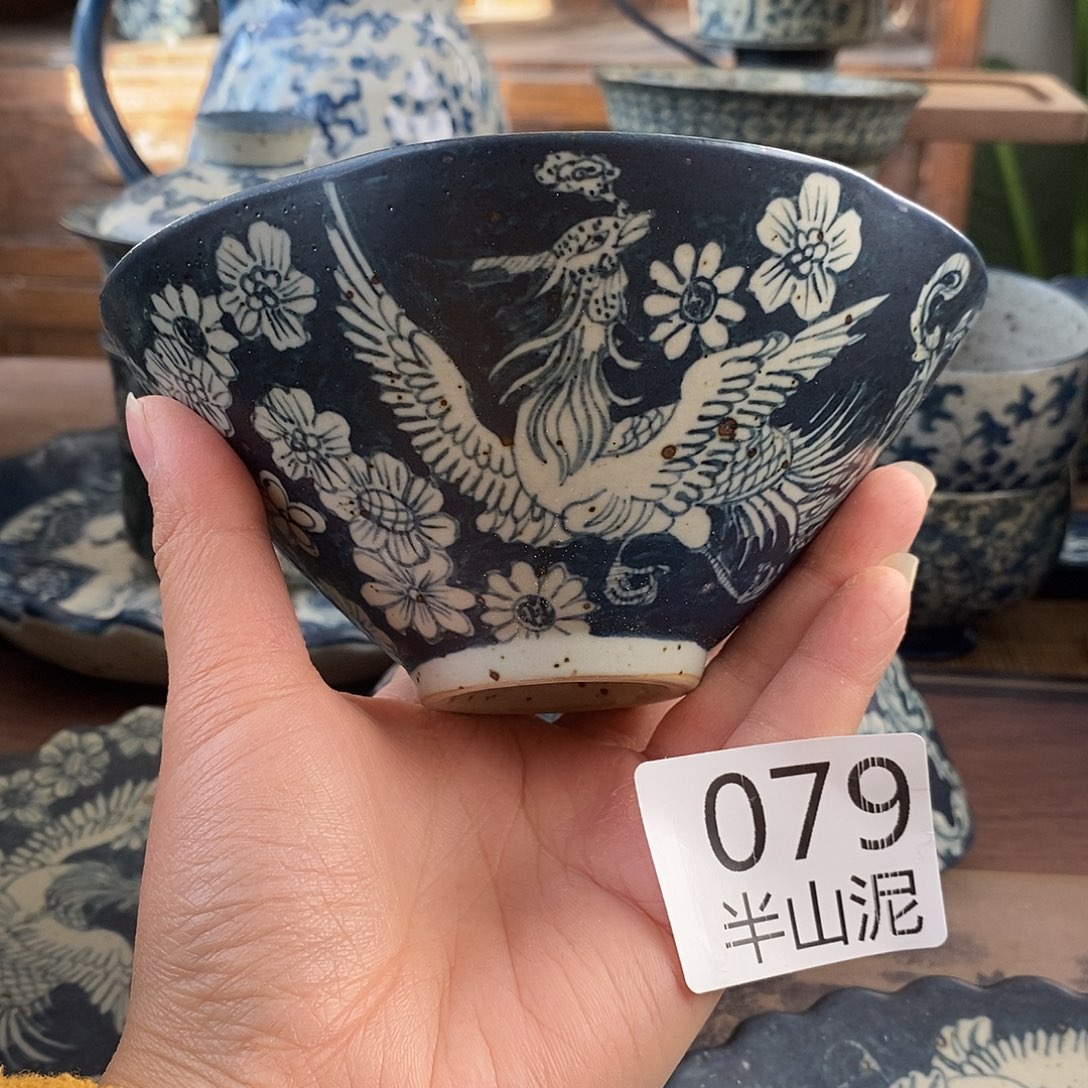 陶手工手绘青花高温陶瓷