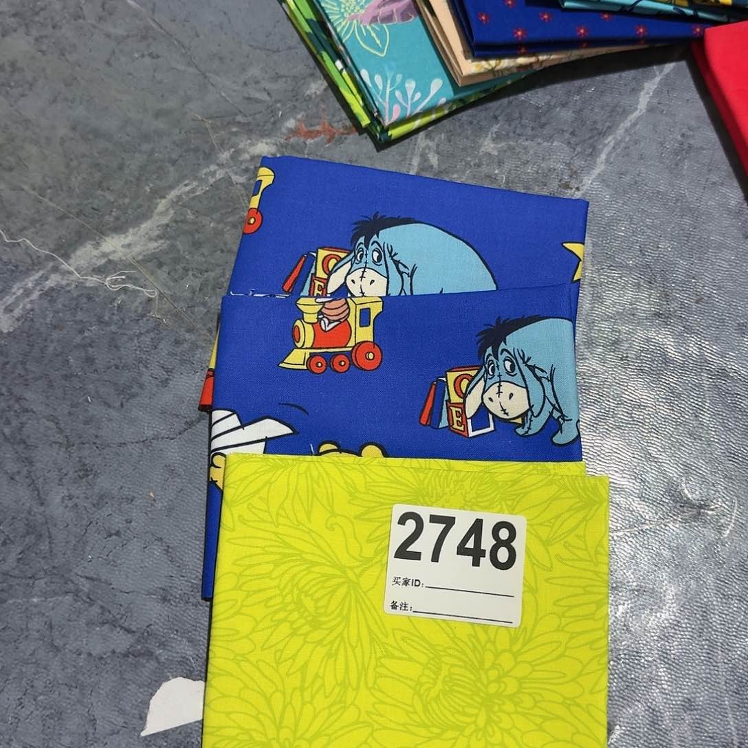 3片原单品牌平布45*53厘米一片