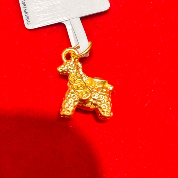 【奇奇专享】足金999 马上有钱 GP 0.61（添金纳福）