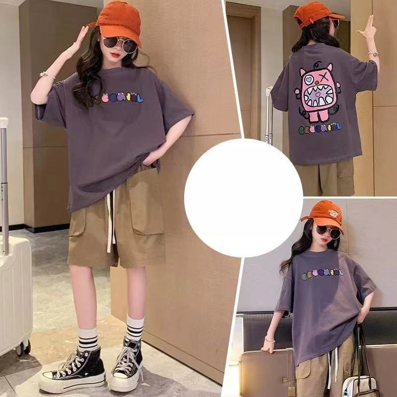 儿童2025夏季新款卡通时尚百搭短袖B2642