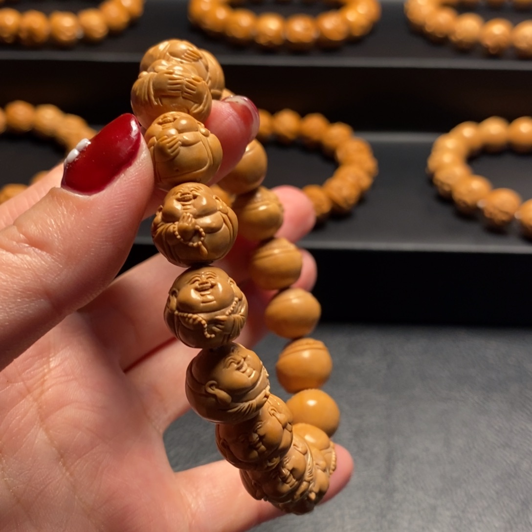 猴头核桃手串璐*大肚弥勒