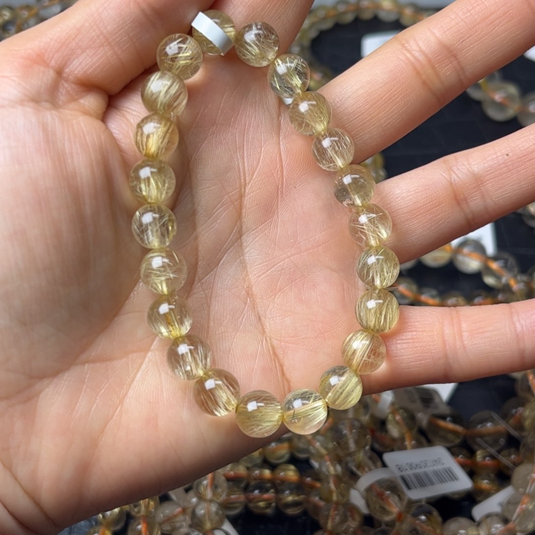 水晶手链未镶嵌不*糖天然