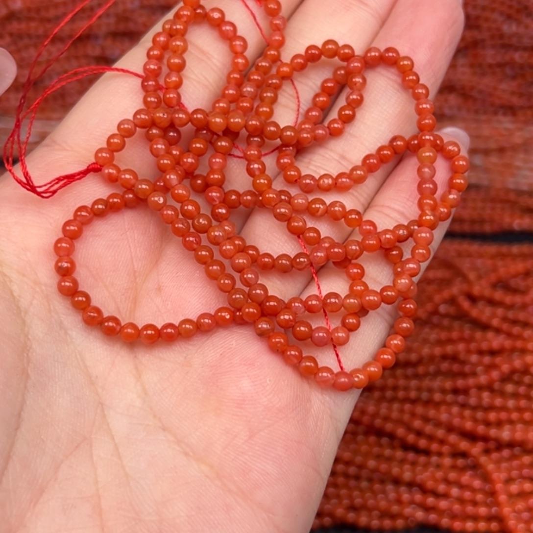 欢***n南红玛瑙未镶嵌手链