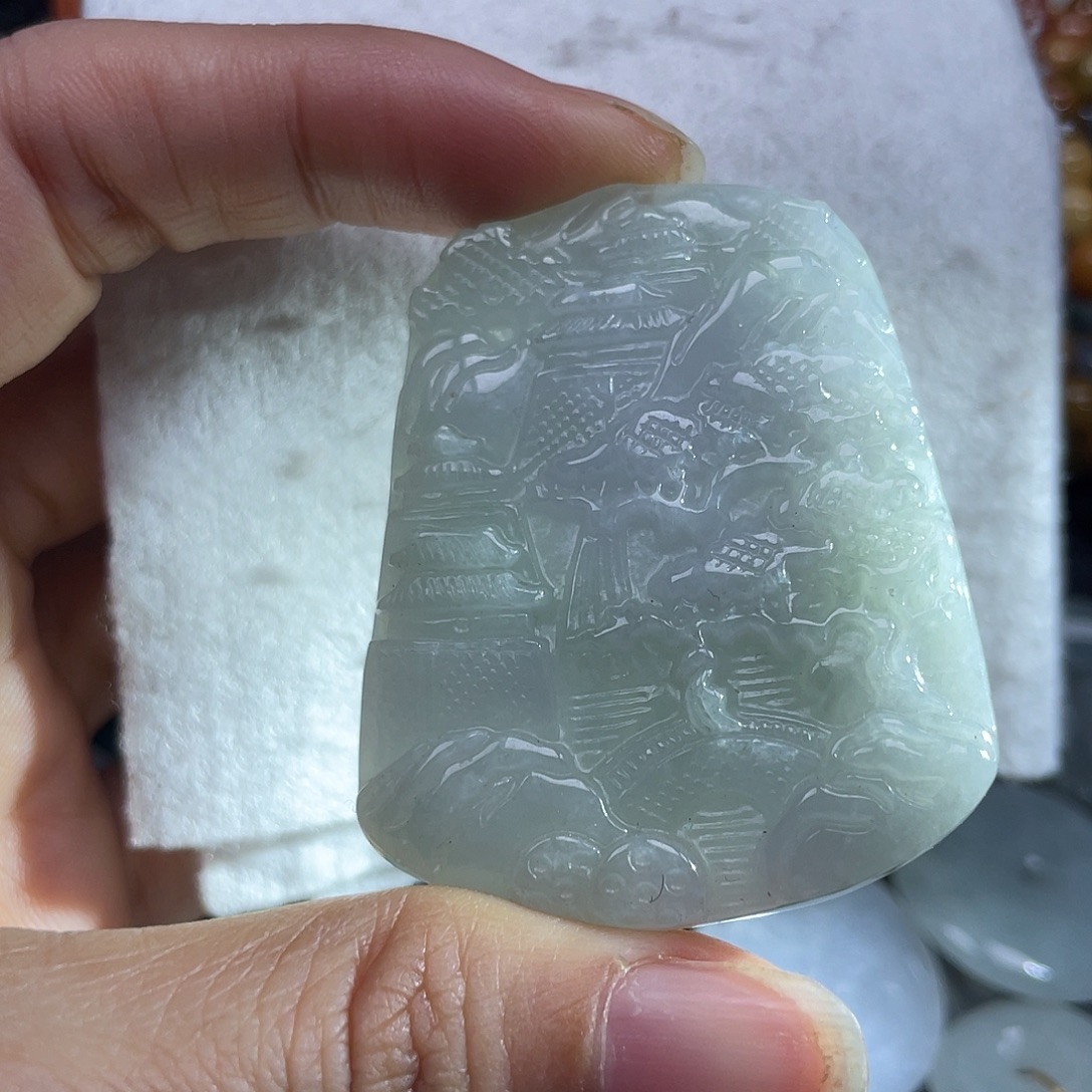 翡翠未镶嵌吊坠(不含链)