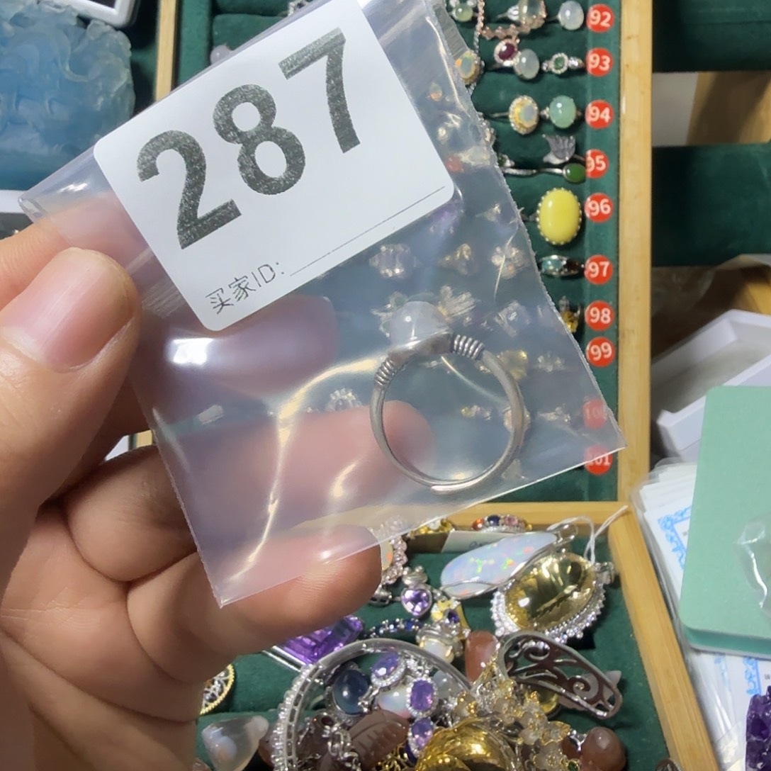 皇***蘭戒指水晶银S925镶嵌