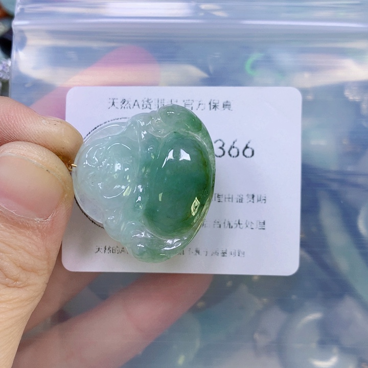 翡翠吊坠(赠链)未镶嵌翡翠