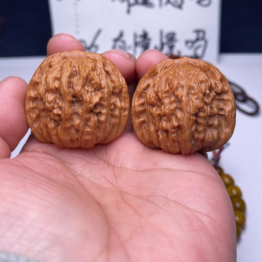 文玩核桃把件40四座楼尖微修