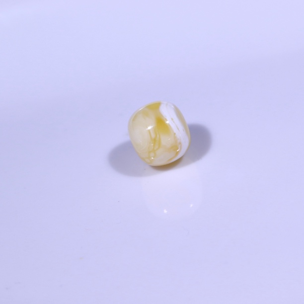 9.8*10.6金白拉丝老型单珠蜜蜡配饰