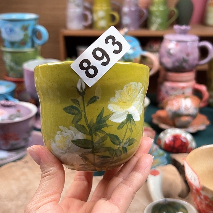 杯景德镇陶瓷手绘微瑕893