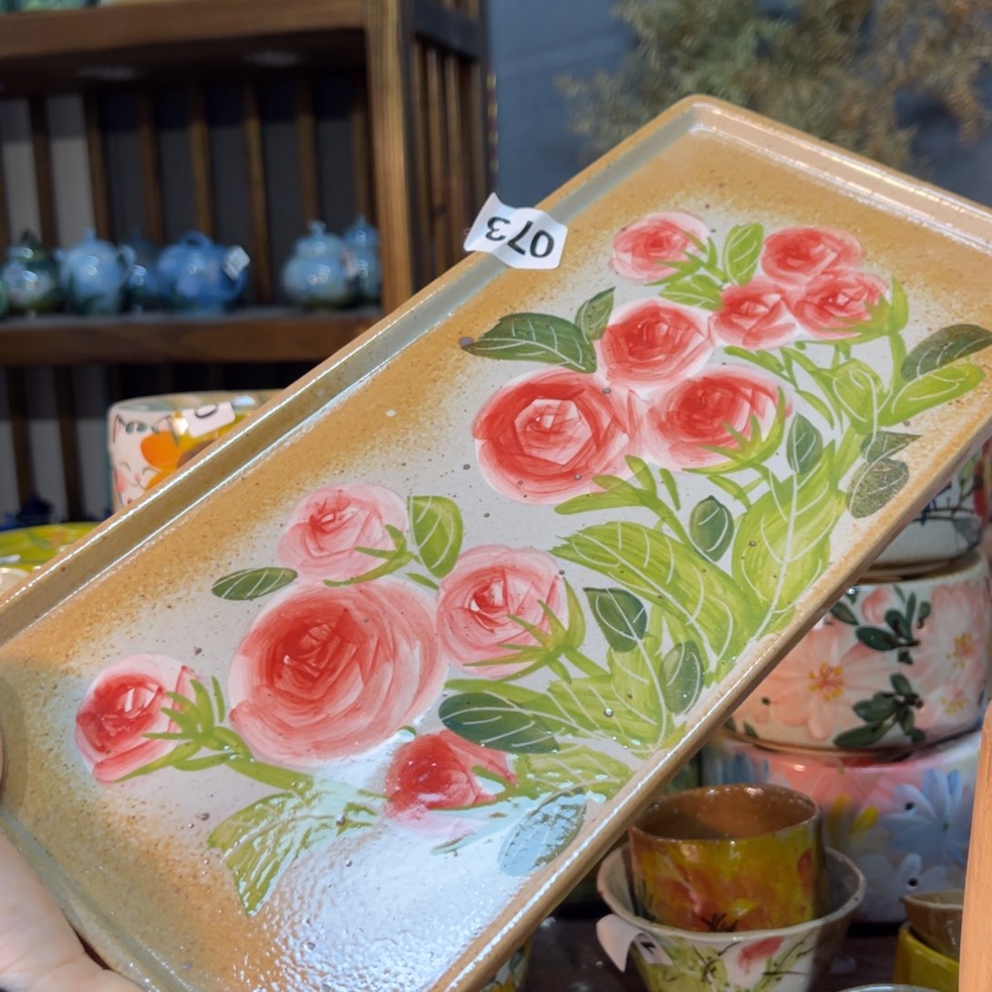 杯素浅陶瓷手工手绘