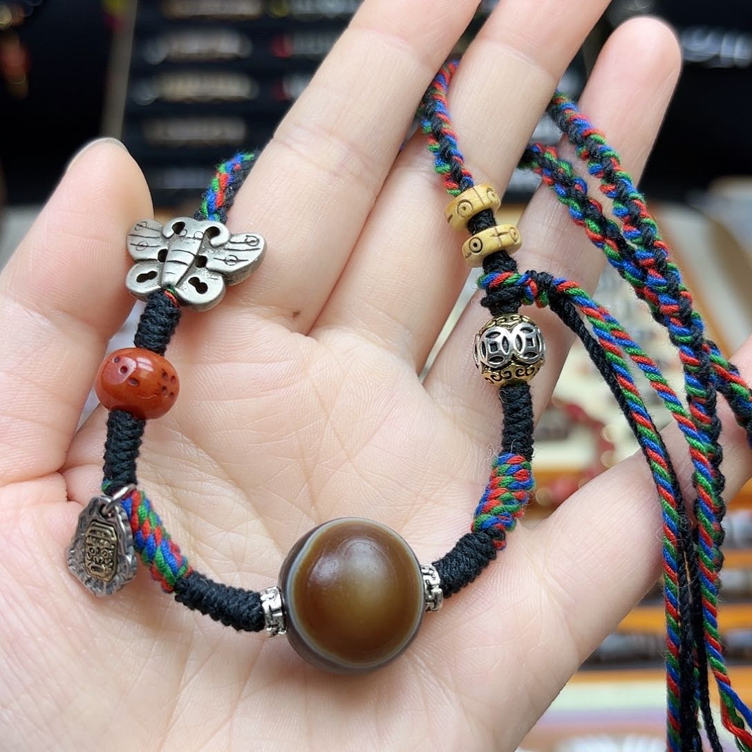 玛瑙/玉髓颈饰合金