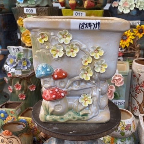 【闪购商品】红陶粗陶材质多肉花盆