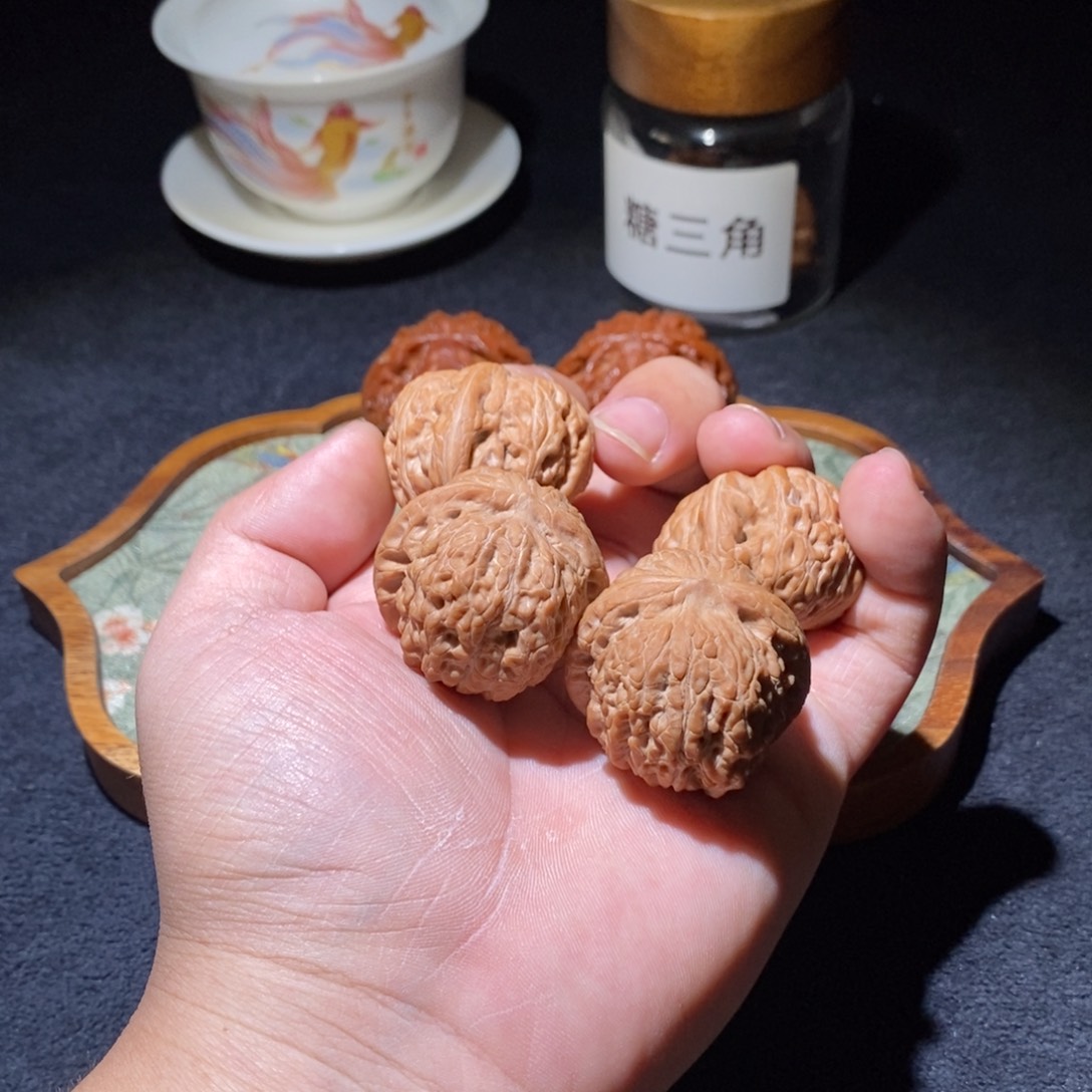 不***染吊坠文玩核桃元宝血麒麟