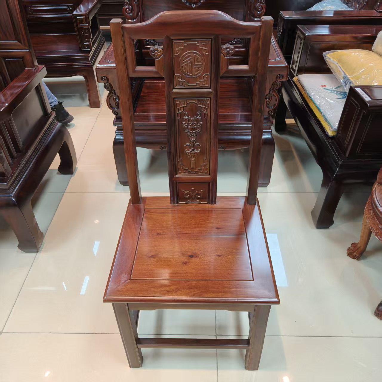 酸枝木 祥云餐椅尺寸