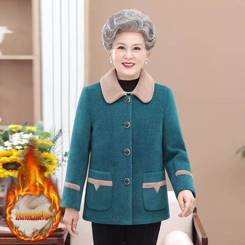 11911-中年妈妈冬装洋气衣中老年人洋气加厚棉衣外套【6楼】