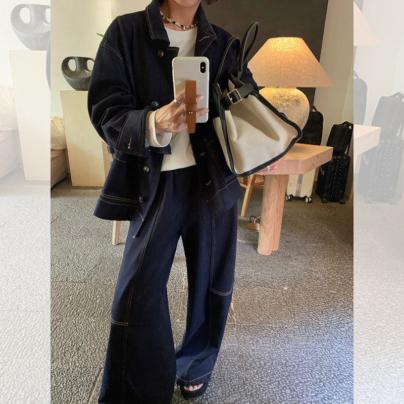 denim outfit 定制高端斜纹棉牛仔外套 QD231111-A