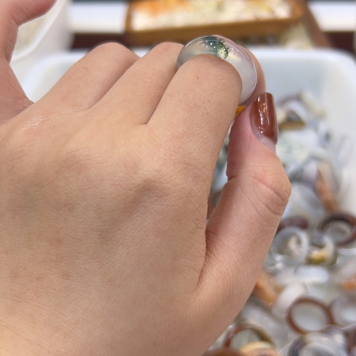 玛瑙/玉髓合金戒指44港17