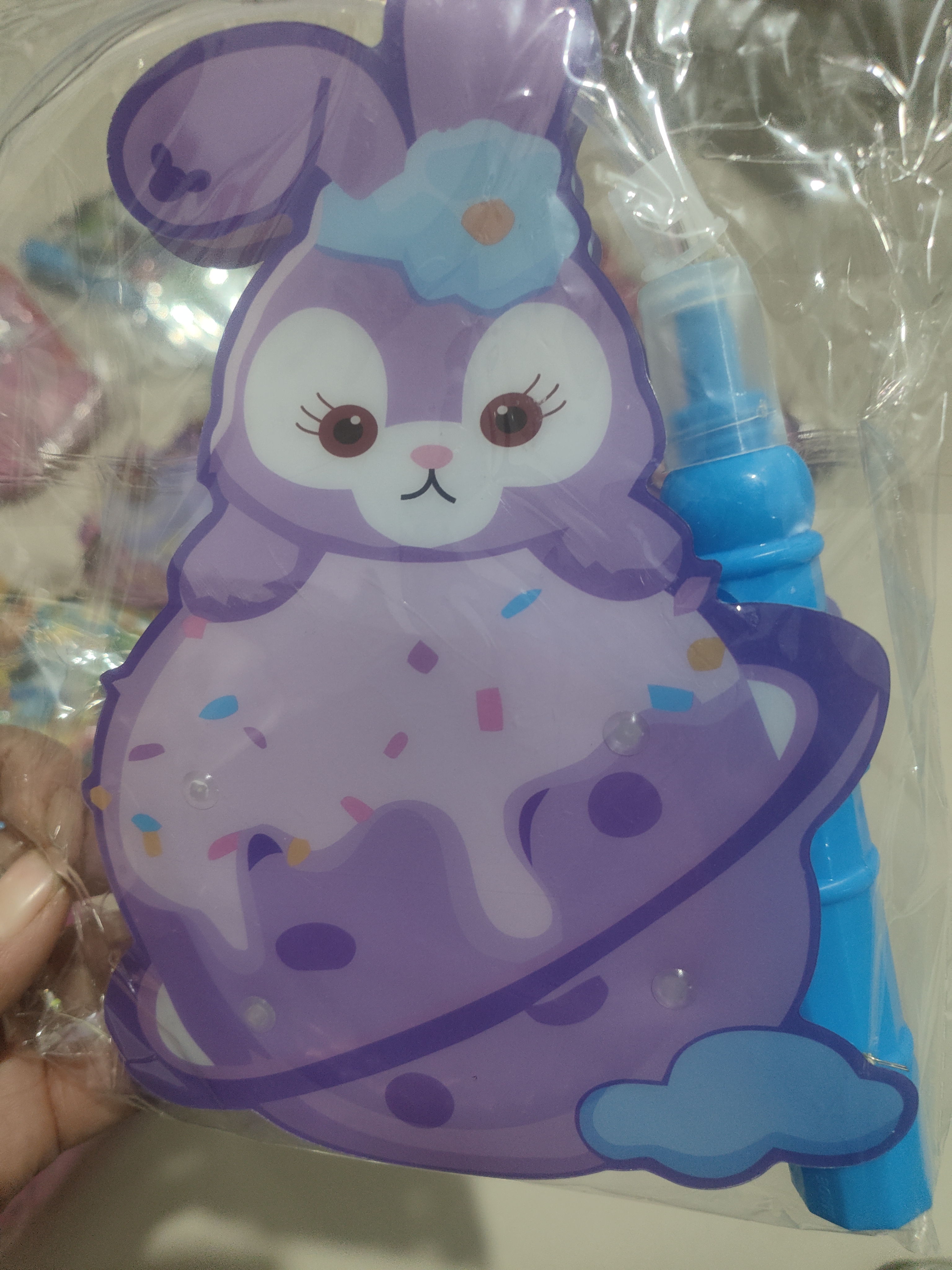 （花型随机2个）儿童手提发光卡通立体灯笼pvc材质婴幼儿