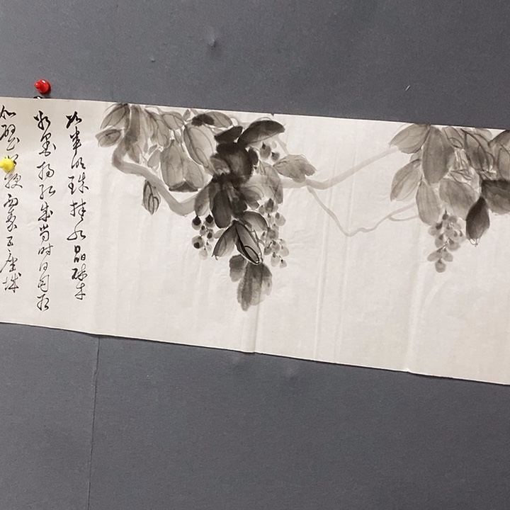 澎***湃国画冯静34.138手绘画芯